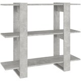 Maison Chic Knjižna omara - Knjižni regal betonsko siva 100x30x87 cm, (21723155) Cene