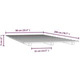  Posteljni okvir medeno rjav 90x200 cm trdna borovina, (20737829) | Shoptok.si