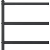 Metalni okvir za krevet s uzglavljem crni 90x190 cm | shoptok.hr