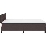 Box Spring Krevet s Madracem Tamnosmeđi 140x190 cm Tkanina | shoptok.hr
