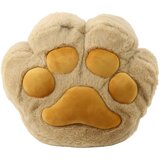 Plišani jastuk u obliku mačje šape sa džepom za ruke 40cm - bež | shoptok.hr