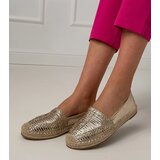 Gemre Golden perforated espadrilles on a platform Zelvira | shoptok.hr