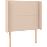 Maison Chic vzglavna omarica - nočna omarica - posteljna omarica z ušesi kapučino 93x16x118/128 cm umetno usnje, (21712455) Cene