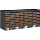 Skladištenje kanti za 4 kante Antracit 340 x 77.5 x 115.5 cm | Eponuda.ba
