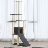  Penjalica za mačke sa stupovima za grebanje tamnosiva 155 cm | shoptok.hr
