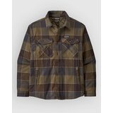 Patagonia LW Insulated Fjord Flannel Srajca snow owl / basin green Cene