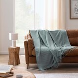 Douceur d intérieur Zeleni pamučan prekrivač 125x150 cm Lilia – | shoptok.hr