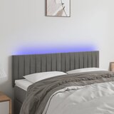  LED uzglavlje svjetlosivo 144x5x78/88 cm baršunasto | shoptok.hr