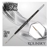 Green Stuff World kolinsky brush size 00 - silver serie cene