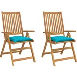  Jastuci za stolice 2 kom tirkizni 50x50x7 cm od tkanine Oxford | shoptok.hr