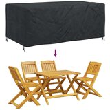 vidaXL Prevleka za zunanje pohištvo Črna 240 x 110 x 70 cm 210D | Shoptok.si