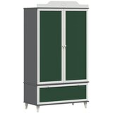 vidaXL Kreda omara ROROS Siva in bela 90 x 45 x 165 cm Konstruiran les, (5000131081) Cene