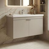 Hanah home Desna 90 - 574 Sand Bathroom Cabinet With Sink | Eponuda.com