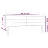  LED glava kreveta s LED trakama Krema 180 cm tkanina | shoptok.hr