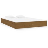 Furnova Posteljni okvir medeno rjav iz trdnega lesa 150x200 cm, (21944194) | Shoptok.si