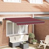 Tenda Retraktilna tenda Burgundija 300 x 200 cm blago, (5000207060) Cene