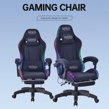 Imperial Throne gaming stolice led rgb aero 5400 - black Cene