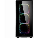 Sharkoon ohišje TG6, rgb, led, okno, midi tower, črno | Shoptok.si
