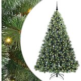 vidaXL Umjetno božićno drvce s stalakom Zelena 210 cm PE i PVC | shoptok.hr