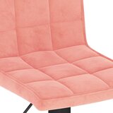  Barski stolci 2 kom ružičasti baršunasti | shoptok.hr