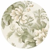  Okrugla fototapeta - Vintage flowers in bright colours 140x140 | shoptok.hr