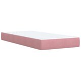 Box spring krevet s madracem ružičasti 90x200 cm baršunasti | shoptok.hr