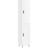 Maison Chic Visoka omara - Komoda - Predalnik visok sijaj bela 34,5x34x180 cm inženirski les, (21722679) Cene