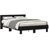  Krevetna konstrukcija Crni hrast 160 x 200 cm Konstruirano drvo | shoptok.hr
