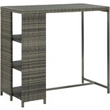 Barska barski stol sa stalkom za pohranu sivi 120x60x110 cm poliratan Cijene