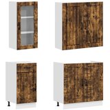 Kuhinjska jedinica LUCCA 8 pcs Dimljeni hrast Konstruirano drvo | shoptok.hr