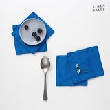 Linen Tales Modri tekstilni podstavki za kozarce v kompletu 4 ks – Linen Tales Cene
