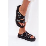 Boto Women's sandals with fabric straps Paris on platform black Celinea | shoptok.hr