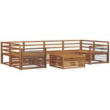  Set vanjskih sofa 7 kom. Prirodna Čvrsto drvo akacije | shoptok.hr