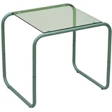 Stranska mizica s stekleno mizno ploščo 40x50 cm Ventana –