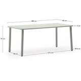 Kave Home Jeklena vrtna miza 90x180 cm Brai – | Shoptok.si