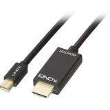 Lindy Mini-DisplayPort / HDMI adapterski kabel Mini DisplayPort utikač, HDMI-A utikač 2.00 m crna 36927 DisplayPort kabel Cijene
