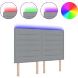  LED Glava Linije Oblika Svetlo Siva 160 cm Tkanina, (22116196) | Shoptok.si