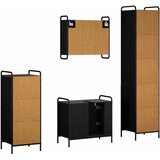  Set ormarića za kupaonicu 4 kom. Crni hrast 40 x 36 x 181 cm | shoptok.hr
