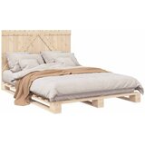  Okvir za krevet s uzglavljem 140x200 cm od masivne borovine | shoptok.hr