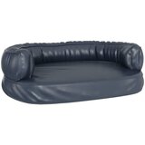  Ergonomski pjenasti krevet za pse modri 60 x 42 cm umjetna koža | shoptok.hr