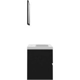  Set kupaonskog namještaja od iverice crni | shoptok.hr