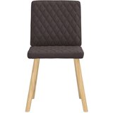  Jedilni stoli 4 kosi temno rjavo blago, (21828360) | Shoptok.si