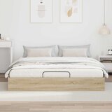  Otomanski krevet s pohranom Sonoma hrast 203 x 160 x 25 cm | shoptok.hr