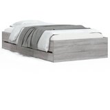 Furnova Posteljni okvir s predali siva sonoma 90x200 cm inženirski les, (21937220) | Shoptok.si