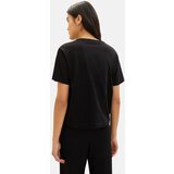 Tom Tailor Majica črna / bela | Shoptok.si