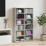 Cd ormar Betonska siva 60 x 17 x 92 cm Konstruirano drvo Cijene