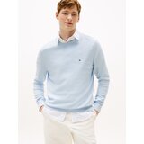 Tommy Hilfiger Pulover 'Essential' mornarska / svetlo modra / rdeča / bela | Shoptok.si