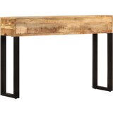  Konzolna mizica 110x30x76 cm trden mangov les | Shoptok.si