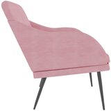  Klupa ružičasta 110 x 76 x 80 cm baršunasta | shoptok.hr