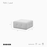 Rodier Siv tabure Tuil – | Shoptok.si
